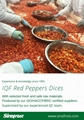 IQF Red Pepper Strips,Frozen Red Peppers Strips,IQF Sliced Red Peppers