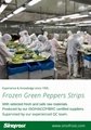 IQF Green Pepper Strips,Frozen Green Peppers Strips,IQF Sliced Green Peppers