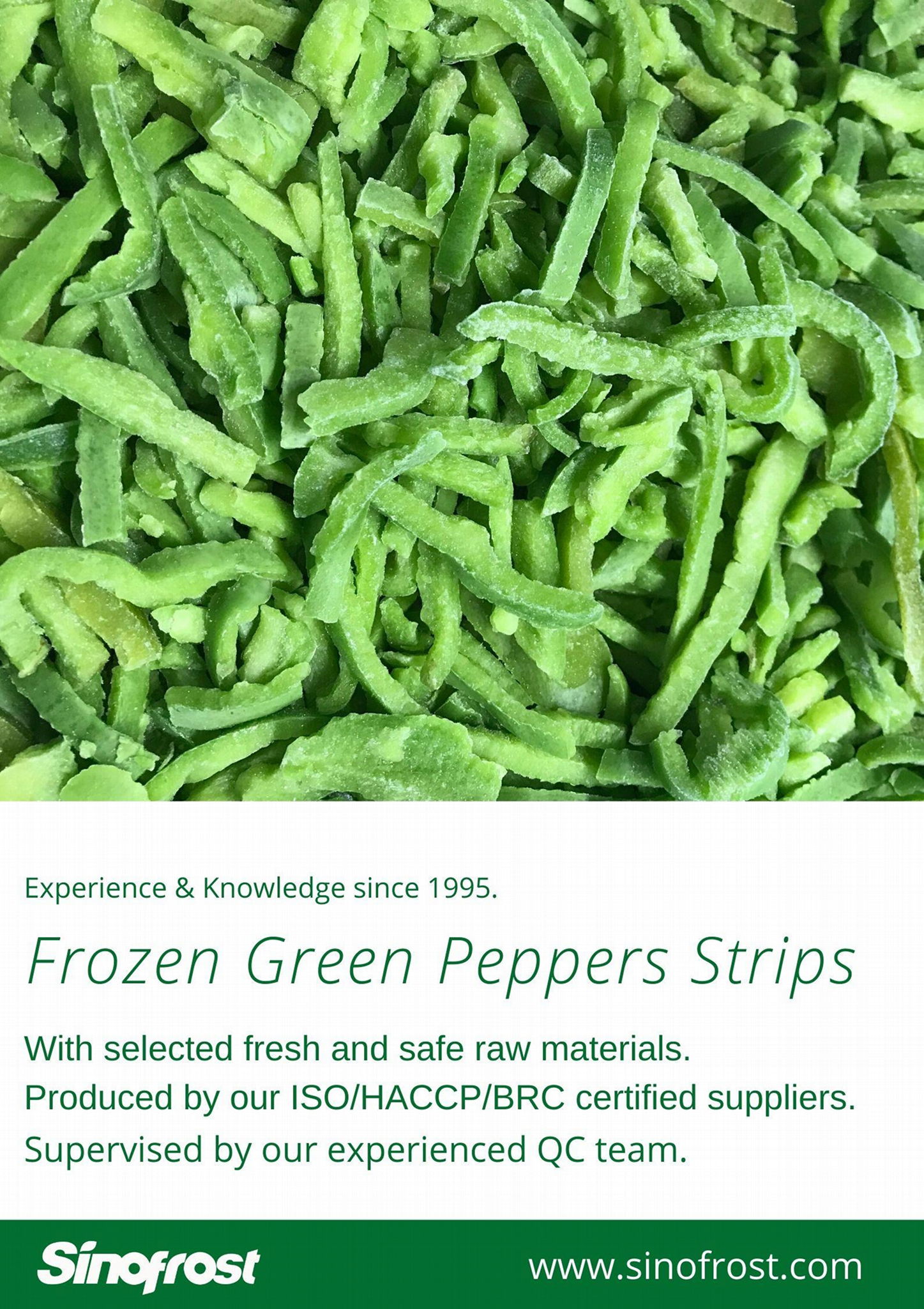 IQF Green Pepper Strips,Frozen Green Peppers Strips,IQF Sliced Green Peppers 2