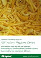 IQF Yellow Pepper Strips,Frozen Yellow Pepper Strips,IQF Sliced Yellow Peppers