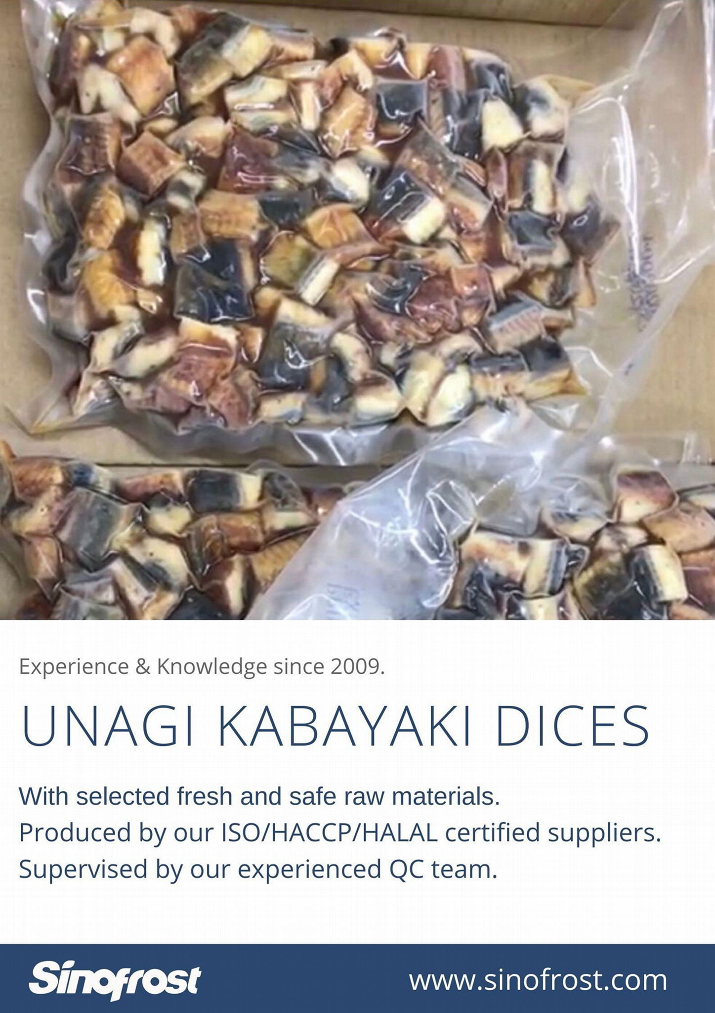 Unagi Dices,Unagi Kabayaki Dices,Frozen Roasted Eel Dices, Broiled Eel Dices 4