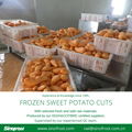 IQF Steamed Sweet Potato Cuts,Frozen Steamed Sweet Potato  Random Cuts 6