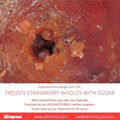 Frozen Strawberries in Sugar,Frozen Strawberries with Sugar,slices/wholes 14