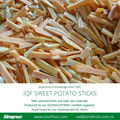 IQF Sweet Potato Slices,Frozen Sweet Potato Slices,blanched/steamed 12