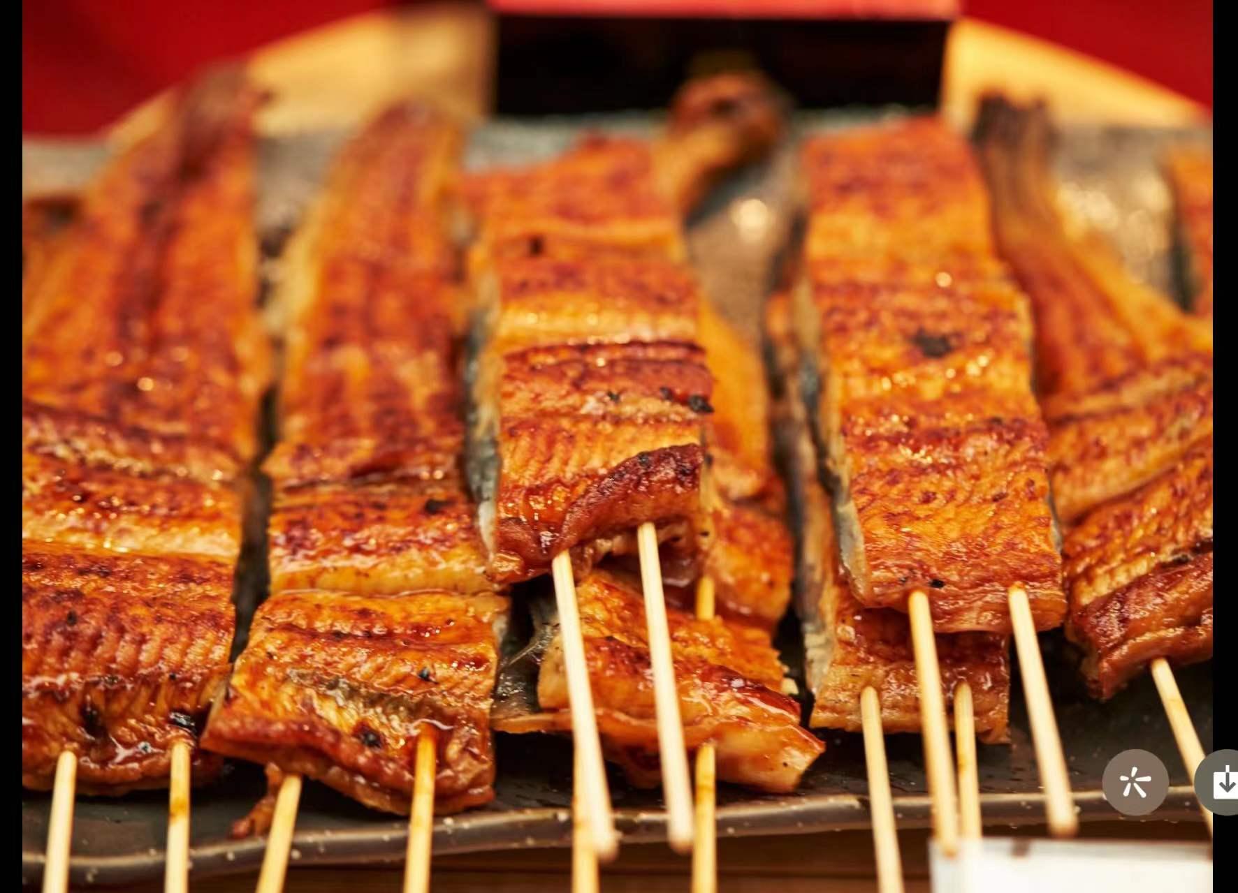Frozen Roasted Eel Skewers(2/3/4),Frozen BBQ Eel Skewers,Unagi Kabayaki