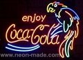 Coca Cola parrot sign
