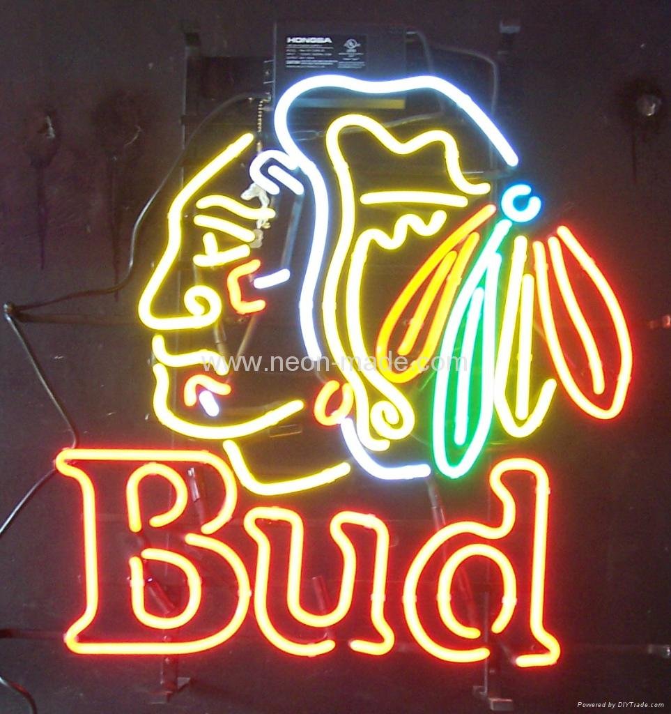 bud neon sign