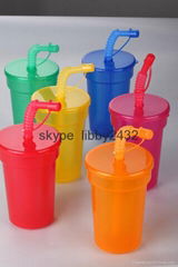 children multicolor plastic cups