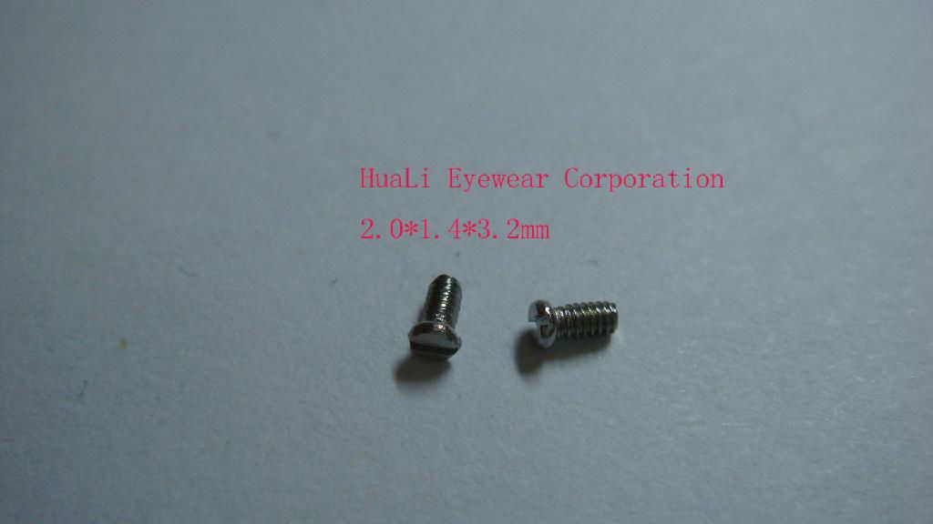 Screw for spectacles