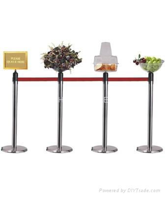 Stanchions With Display Bowl