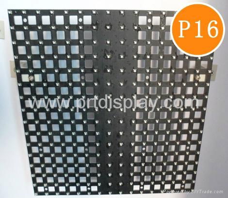 PH16 SMD 3 in 1 full color indoor mesh led curtain