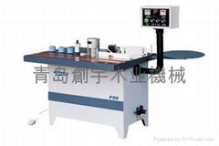 Curve and straight line double-sided glue machine