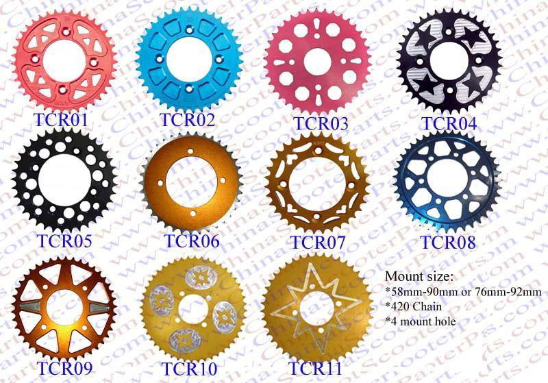 Dirt bike performance parts /CNC Rear Sprocket TCR (China Trading