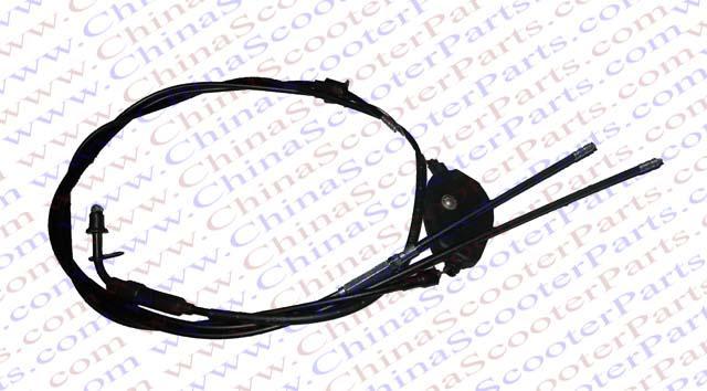 Chinese scooter parts /Throttle cable for  2 stroke 50CC Scooter