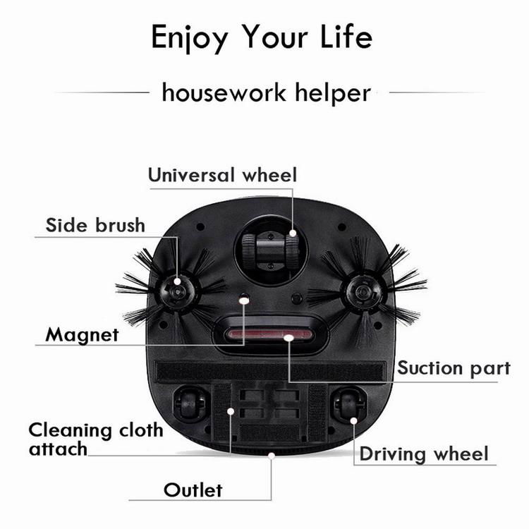 New Product Multifunction Robot Vacuum Cleaner for Floor and Carpet Cleaning  5