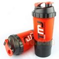 Protein Shaker Blender Mixer Cup Sports Fitness gym 3 Layers Multifunction 600ml