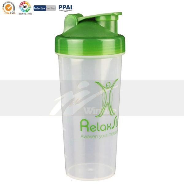 BPA Free 500ml protein shaker bottle sports bottle with blender filter 3