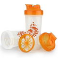 BPA Free 500ml protein shaker bottle sports bottle with blender filter