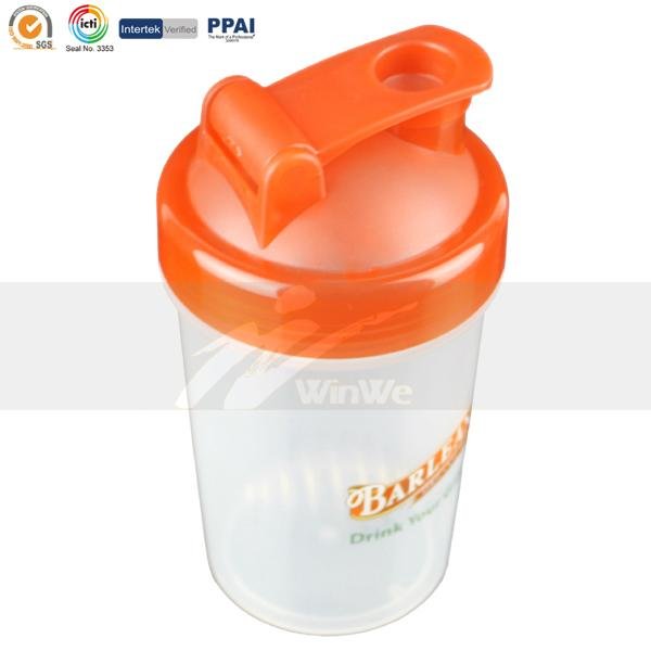 300ML Smart Shake Gym Protein Shaker Mixer Cup Blender Bottle Whisk Ball 2