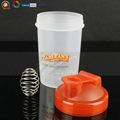 300ML Smart Shake Gym Protein Shaker Mixer Cup Blender Bottle Whisk Ball