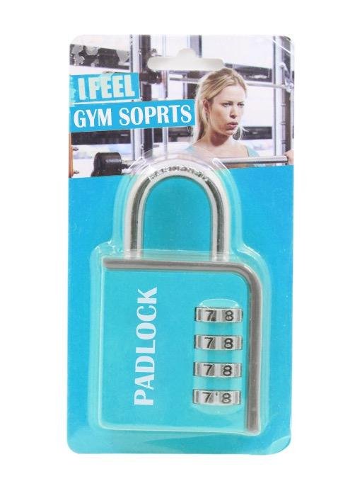 Combination Lock 4 Digit Outdoor Waterproof Padlock for School Gym Locker, Sport 4