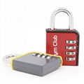 Combination Lock 4 Digit Outdoor Waterproof Padlock for School Gym Locker, Sport 1