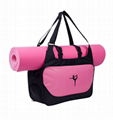 Large capacity yoga mat bag