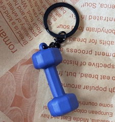 Mini Dumbbell Keychain