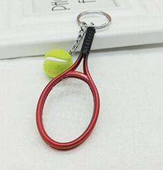 Mini Tennis Racket Keychain