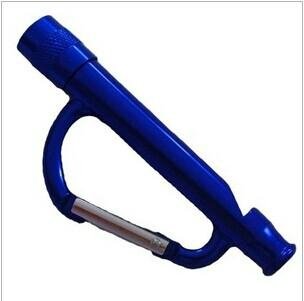 LED light whistle carabiner