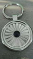 Circular black point spiral Zinc Alloy Keychain  1610005