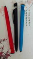 Plastic ball pen with colorful grip Mobile phone bracket touch screen ball pen