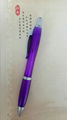 Plastic ball pen with white barrel,colorful clip