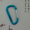 Factory wholesale 4cm 5cm 6cm 7cm 8cm flat carabiner as bag part or keychain 