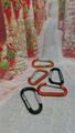 Factory wholesale 4cm 5cm 6cm 7cm 8cm flat carabiner as bag part or keychain 