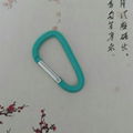 Factory 4cm 5cm 6cm 7cm 8cm  round carabiner colorful full paint keychain 