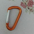 Factory 4cm 5cm 6cm 7cm 8cm  round carabiner colorful full paint keychain 