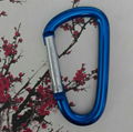 Factory 4cm 5cm 6cm 7cm 8cm  round carabiner colorful full paint keychain 