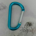 Factory 4cm 5cm 6cm 7cm 8cm  round carabiner colorful full paint keychain 