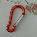 Factory 4cm 5cm 6cm 7cm 8cm bar carabiner colorful full paint keychain     