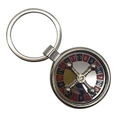 wheel spinning zinc alloy keychain 1610002