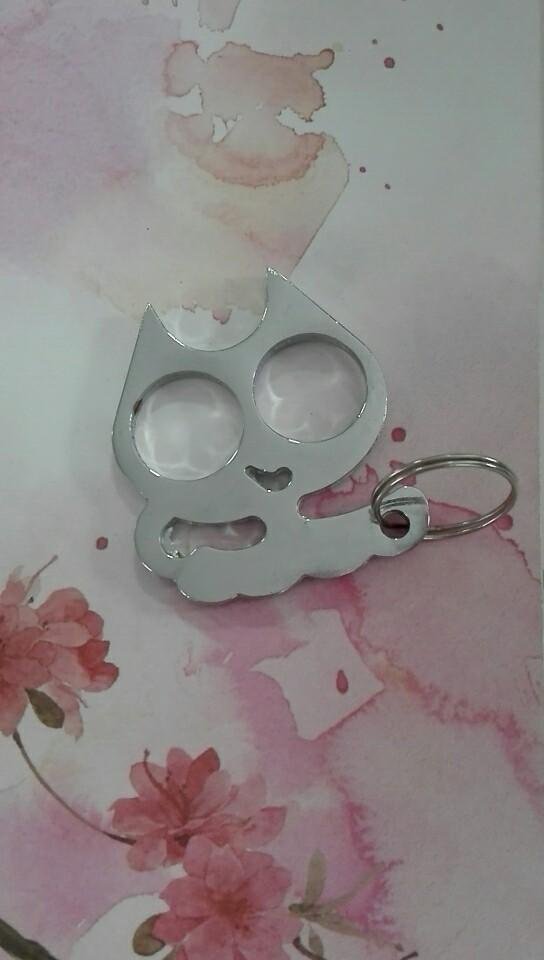 Heavy metal  cat kitten  monkey  monster pig skulldesign Kubaton keychain 3