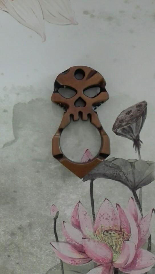 Skull ring shape awl shape ghost ring  design Kubaton keychain 4