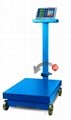 Foldable Electronic Platform Scale with wheels