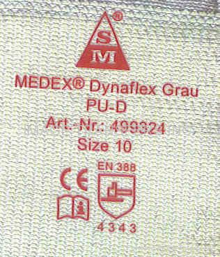 Industrial WORK glove tag-less label heat transfer sticker 2