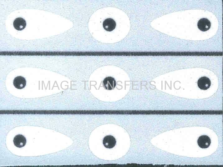 Iron-on Flocking Transfer paper film -Toys Eyes  3
