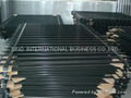 Black Matte Iron Railings, Made of Hot-dipped Galvanized Steel Materia