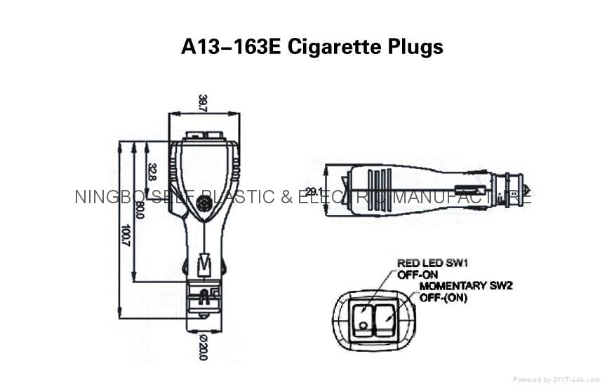 Cigarette Lighter Adapter - A13-163E(070201) 3