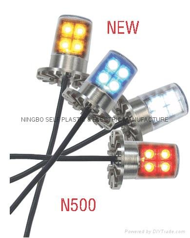 High Bright Hide A Way Strobe Light with Nickel Plated Housing - N500(060201) 2