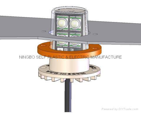 High Bright Hide A Way Strobe Light with Nickel Plated Housing - N500(060201) 5